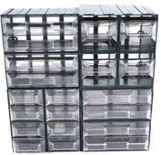 Vision Storage Block 19TR - 2 Drawer Compartment Organiser - Filstorage