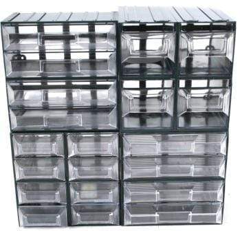 Vision Storage Block 16TR - 4 Drawer Compartment Organiser - Filstorage