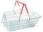 Wire Shopping Baskets Black Handles 21L (4 Colours) - Filstorage Red
