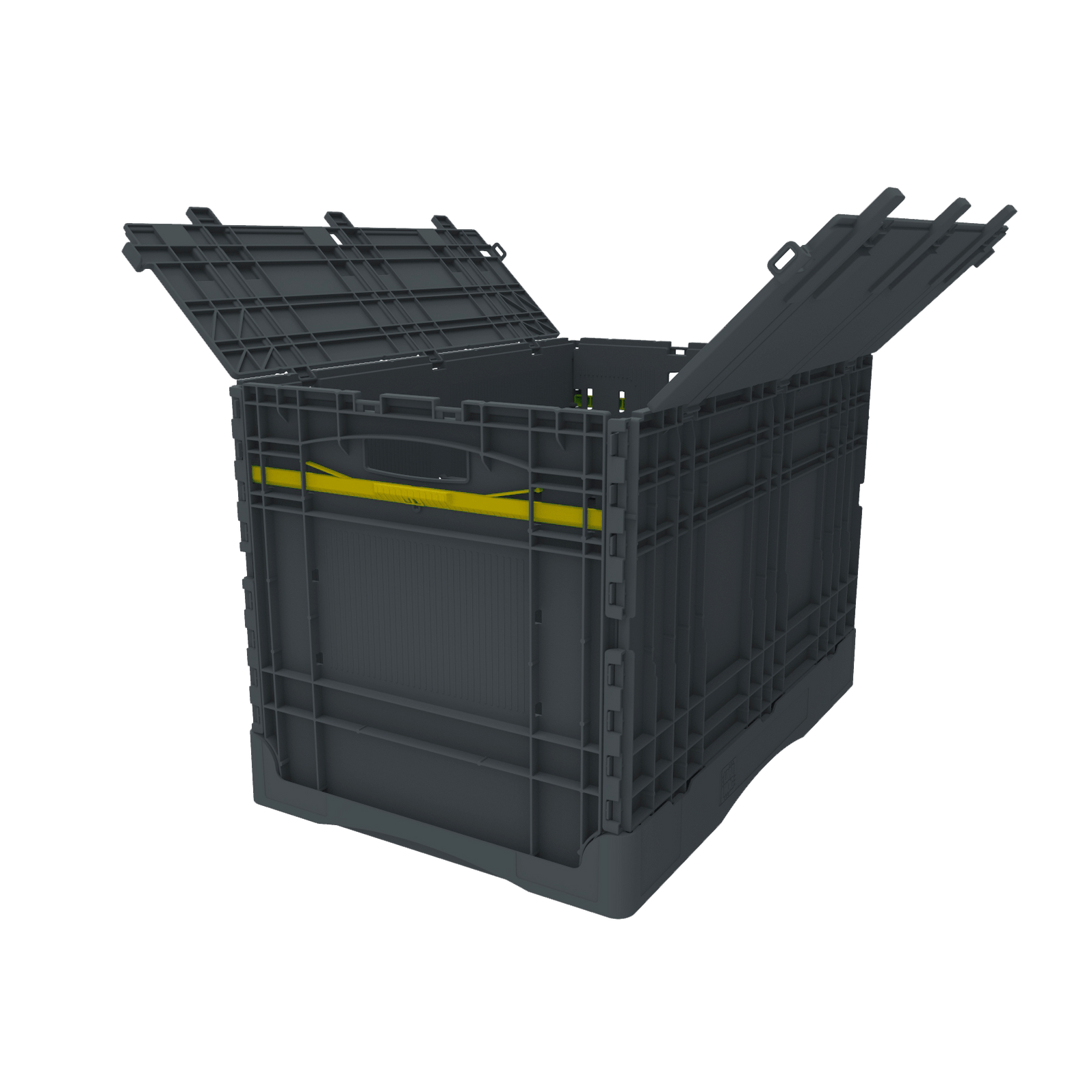 Collapsible Loadhog Heavy Duty Plastic Storage Container with lid