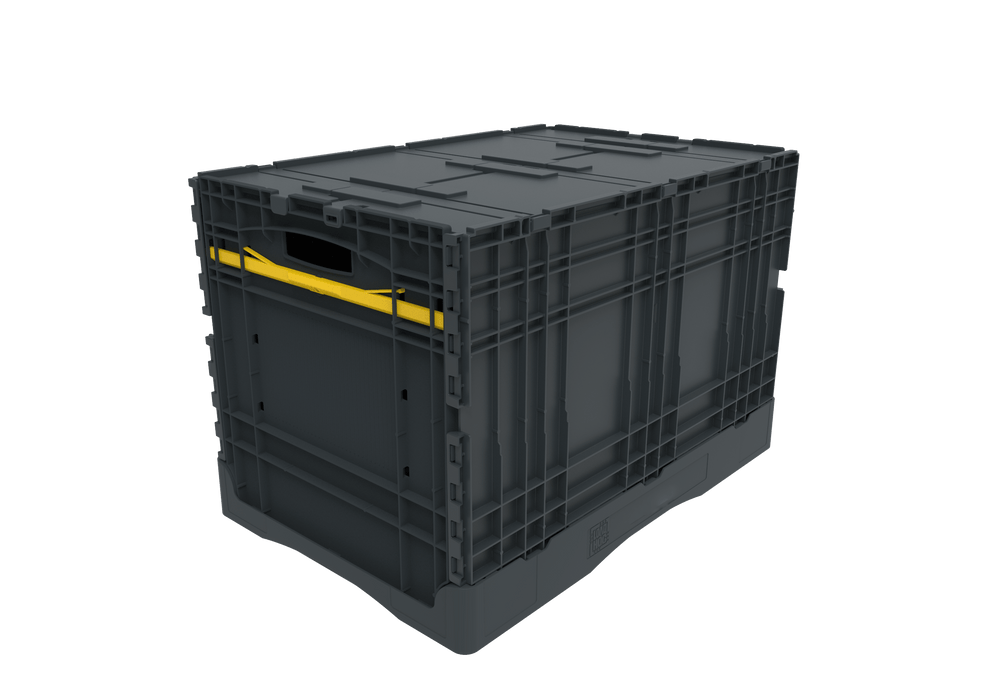 Collapsible Loadhog Heavy Duty Plastic Storage Container with lid