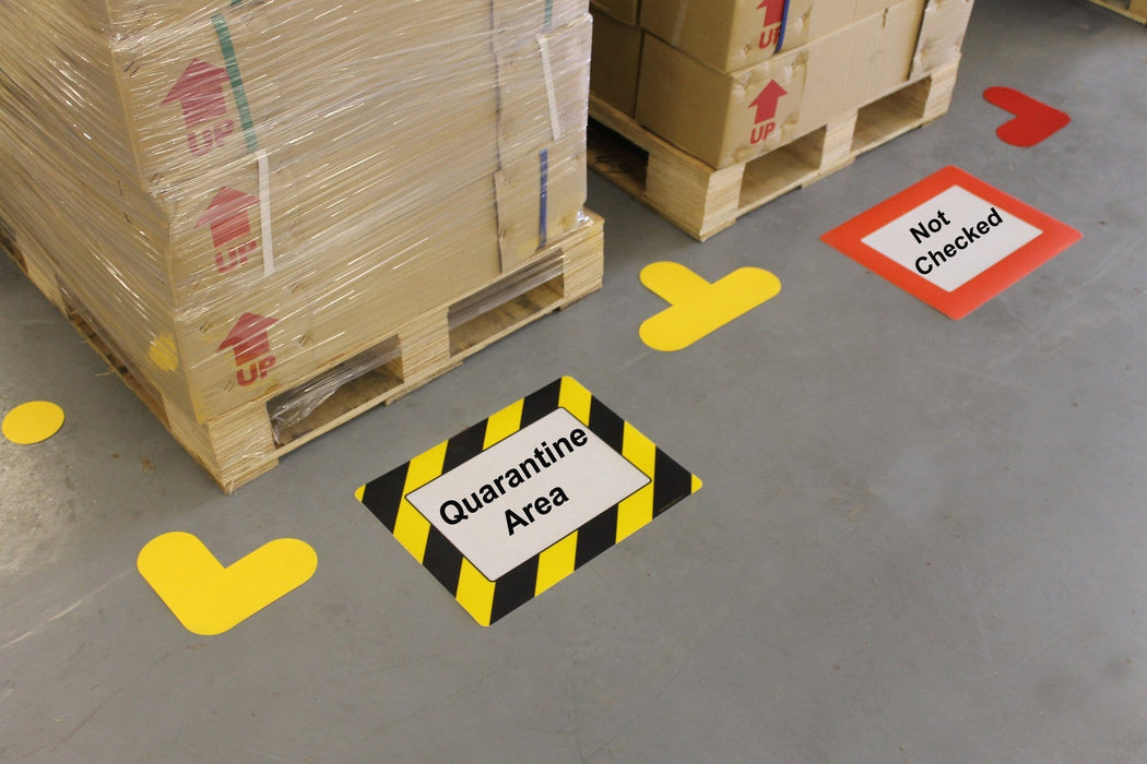 Self Adhesive Floor/Wall Warehouse Sign Frame (A4 Size) - Filstorage